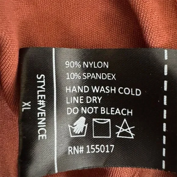 Baltic Born Brown and Orange Wrap Maxi Dress with Ruffled V-Neck - Picture 15 of 15